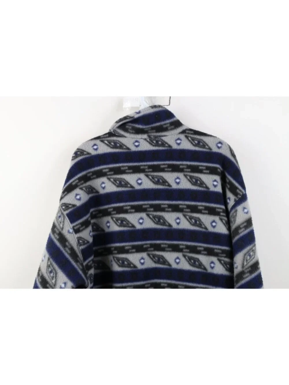 Vintage 90s Streetwear Mens Medium Southwestern Aztec 1/4 Zip Fleece Sweater